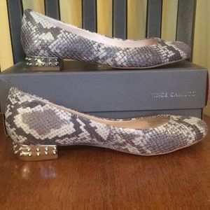 Snakeskin flat